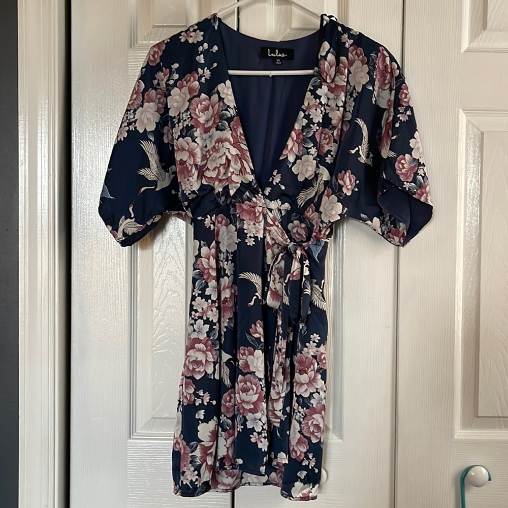 Lulus floral wrap dress